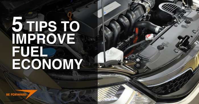 Tips for improving your car's fuel efficiency