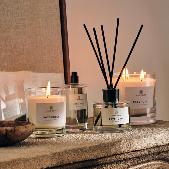 Scented candles and home fragrances to create ambiance