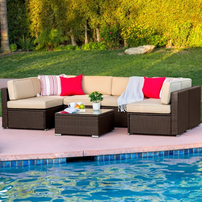 Comfortable outdoor furniture for patios and balconies