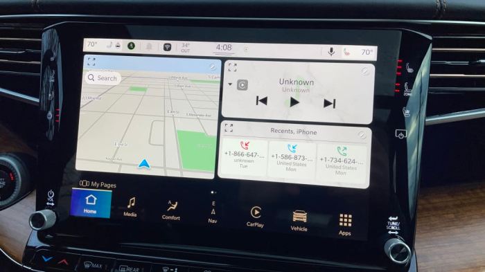 Latest car technology and infotainment systems