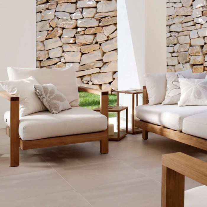 Comfortable outdoor furniture for patios and balconies